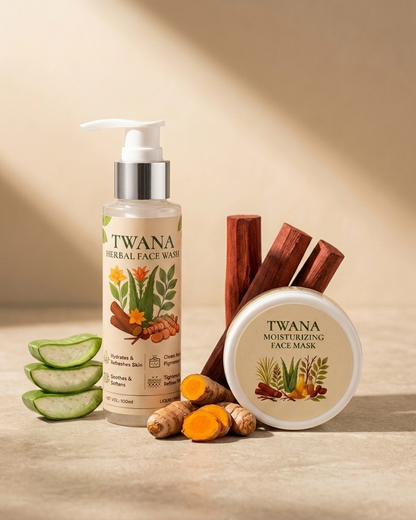 Twana Moisturizing Face Mask & Twana Herbal Face Wash Combo