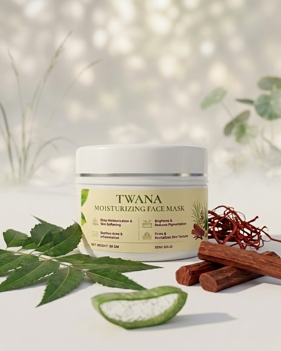 Twana Moisturizing Face Mask & Twana Herbal Face Wash Combo